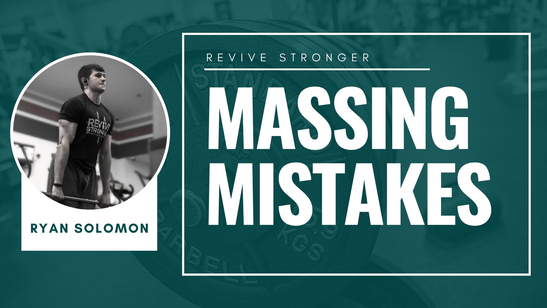 Massing Mistakes - Ryan Solomon