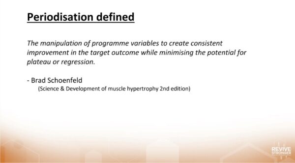 Periodisation For Hypertrophy - Steve Hall